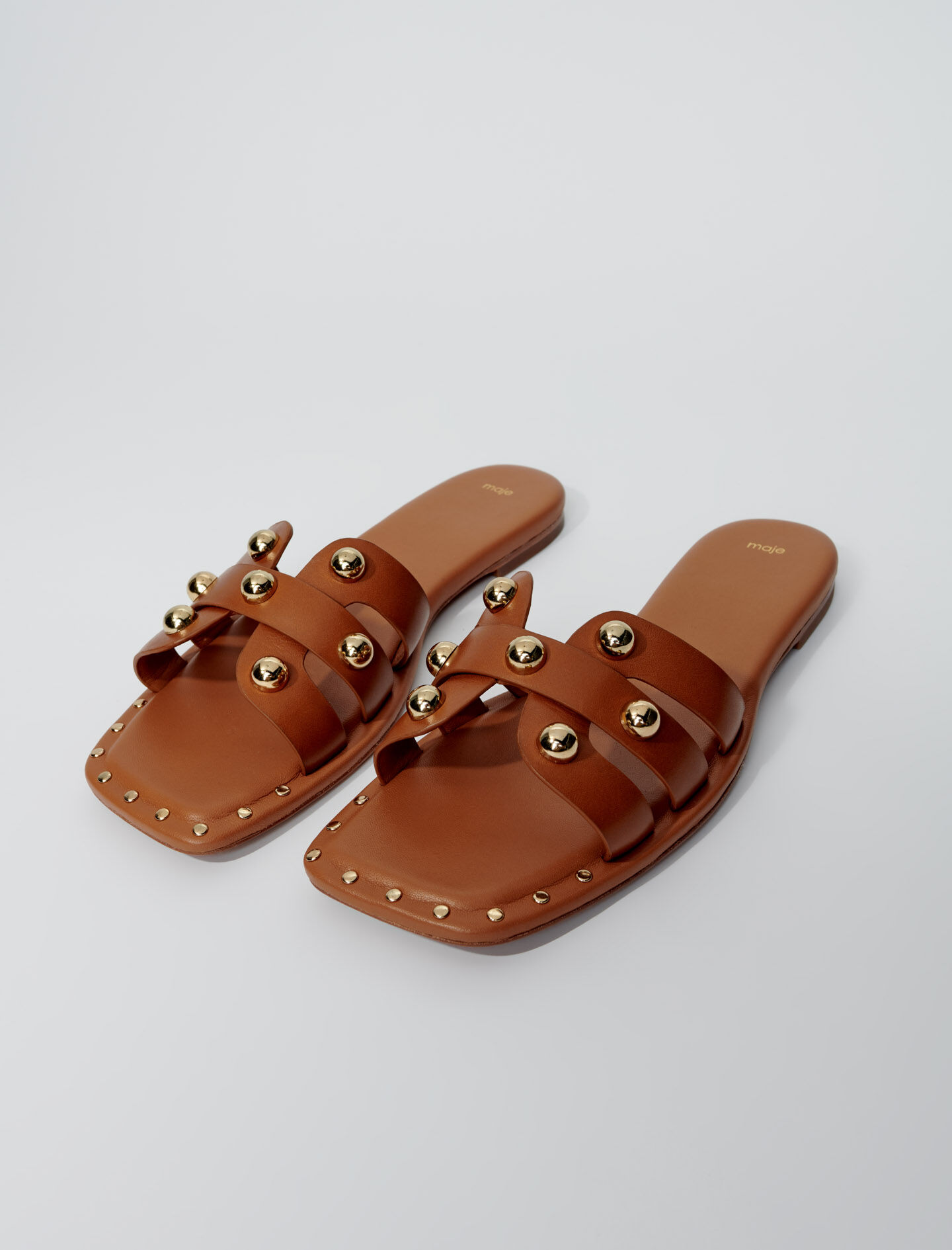 Maje sandals with studs clearance