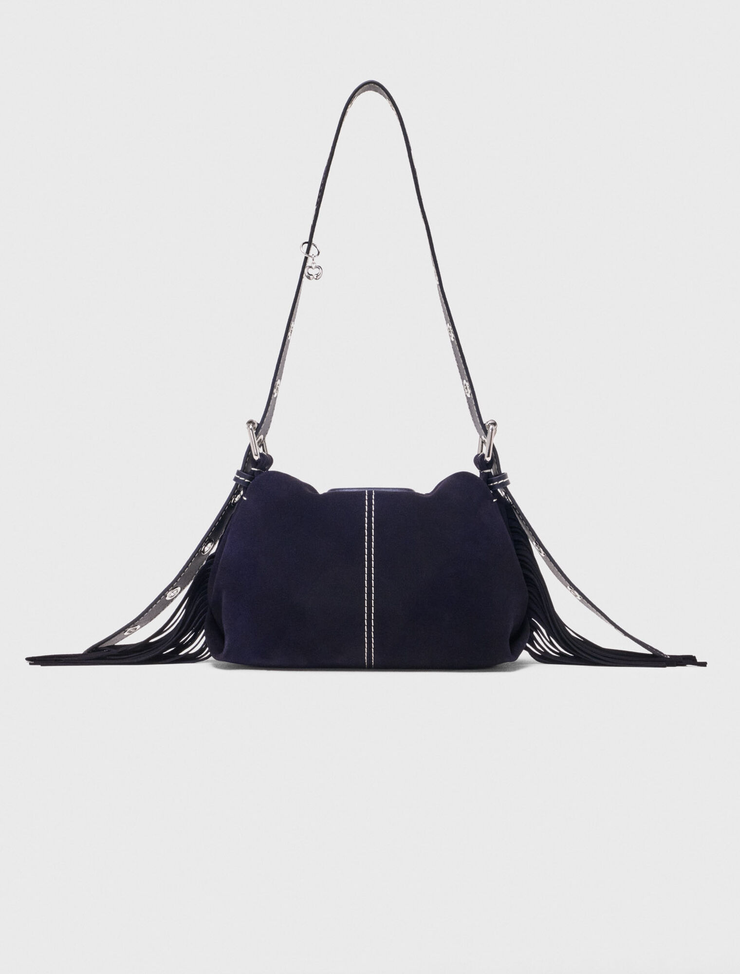 Topstitched suede mini Miss M bag