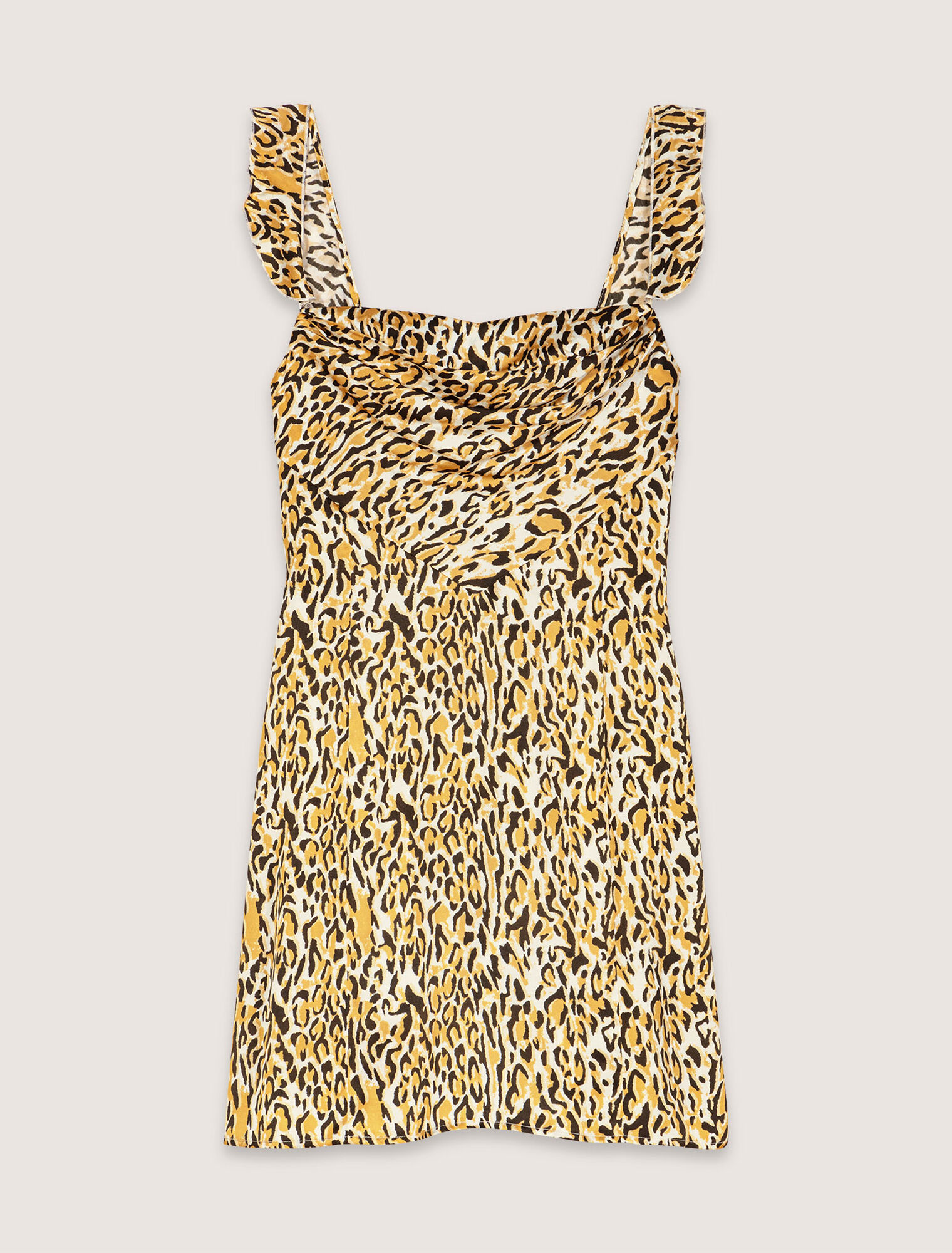 Leopard print short dress