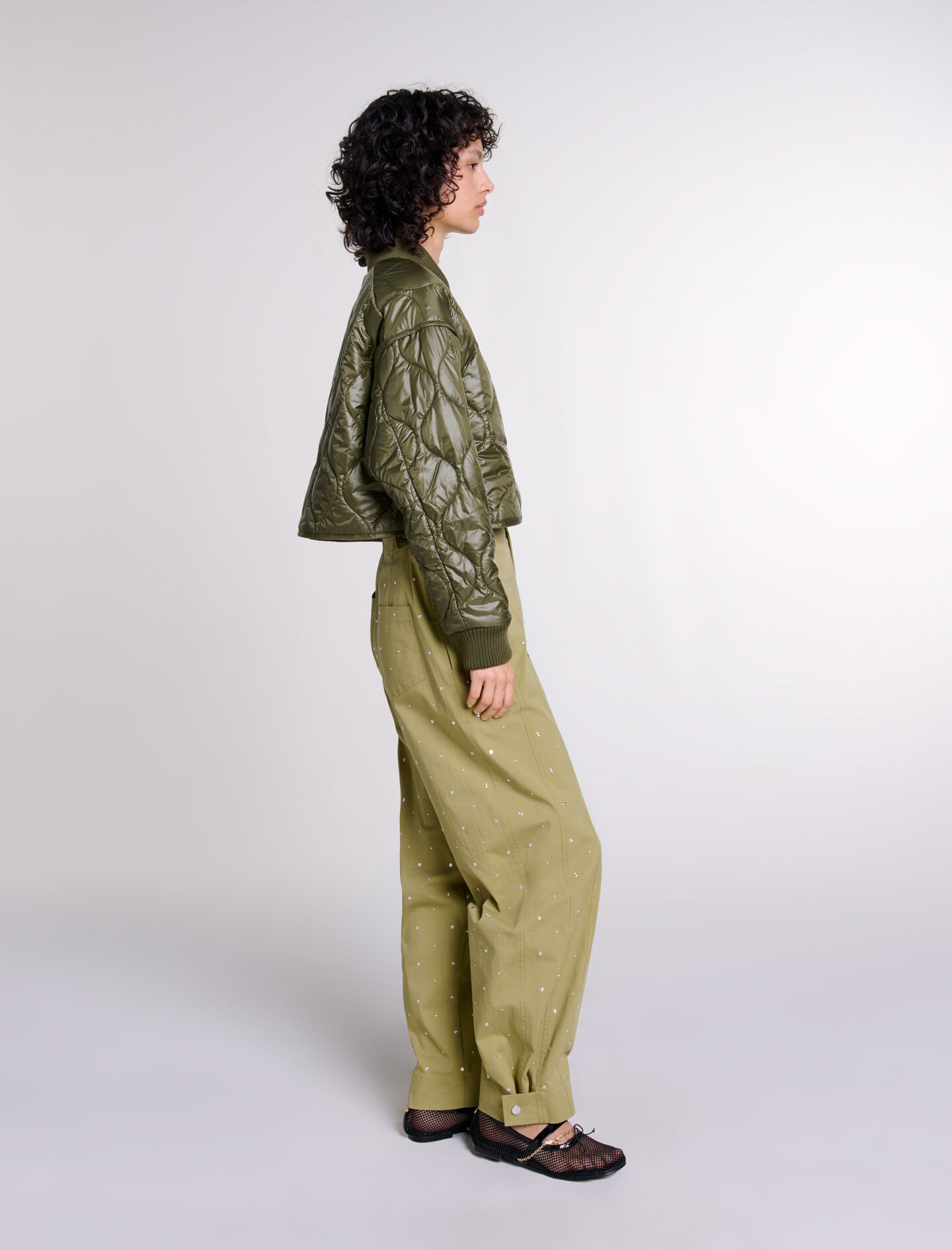Studded baggy trousers - Trousers & Jeans | Maje Studded baggy trousers - Trousers & Jeans | Maje