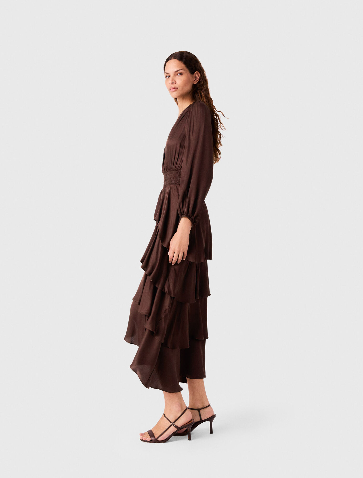 Flowy ruffled maxi dress