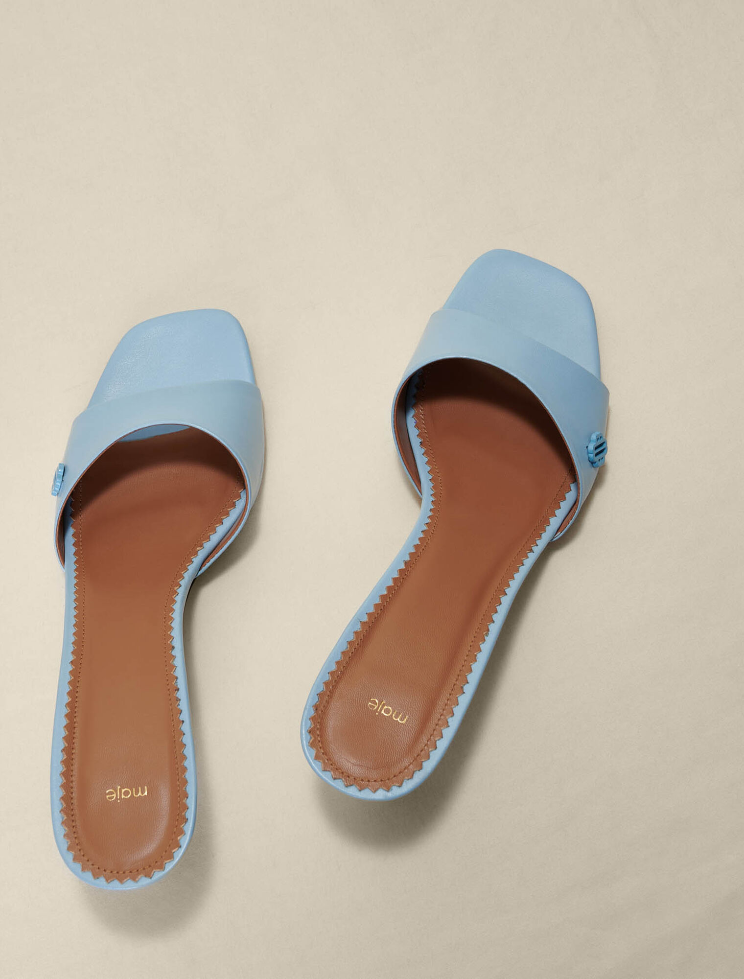Leather mules