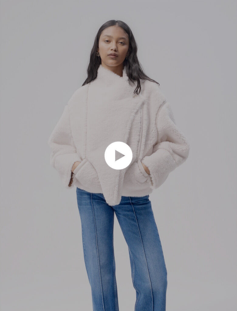 Short faux fur coat Short coats Maje