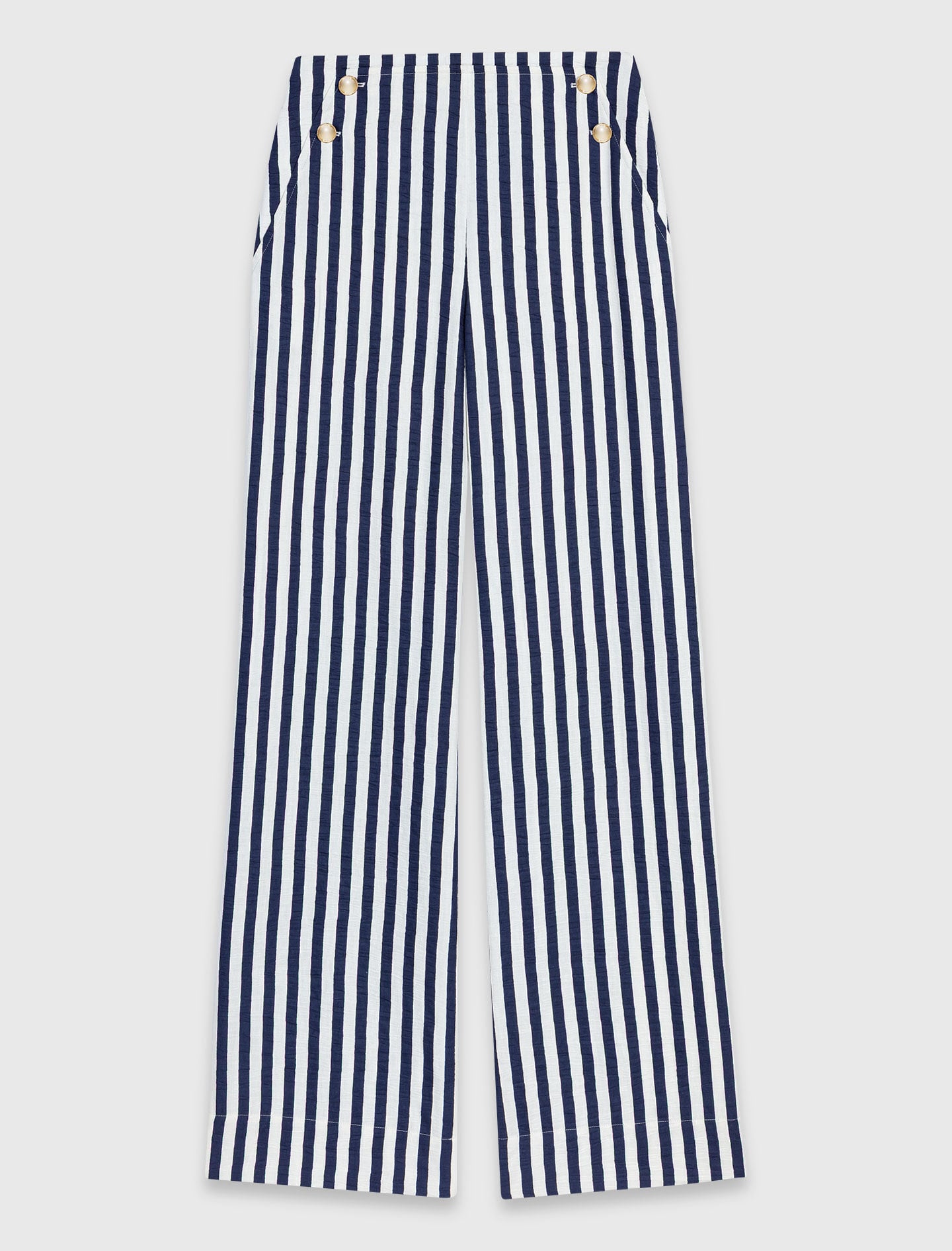 Linen blend sailor trousers 6