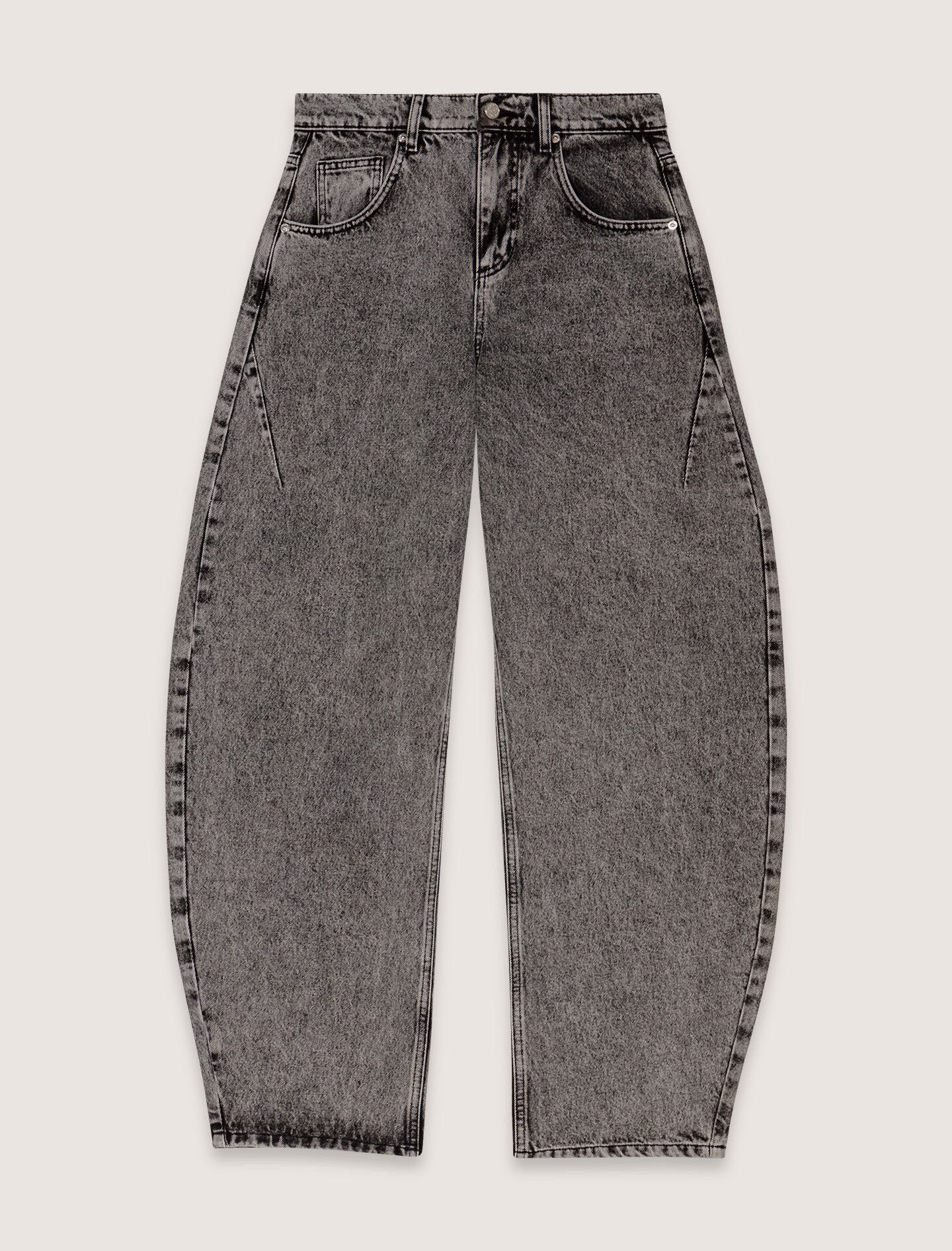 Balloon jeans Black / Gray for Women | Maje