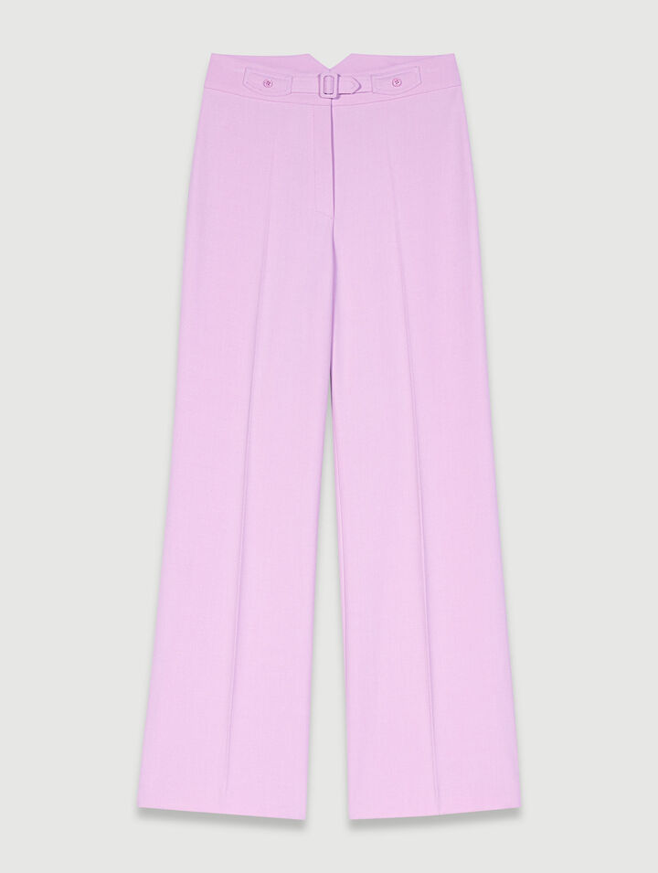 Wide-leg suit trousers