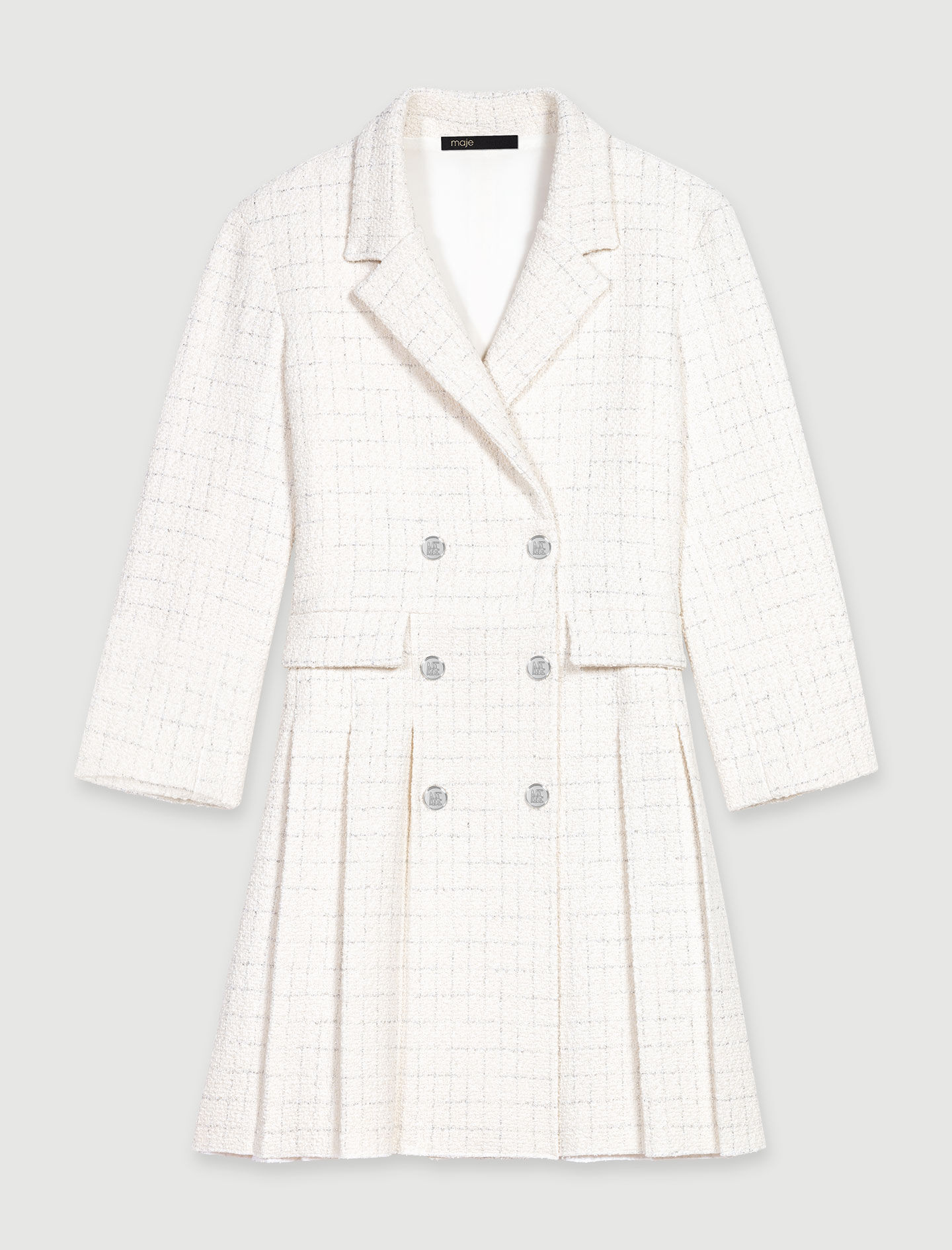Short button-up dress White for Women | Maje