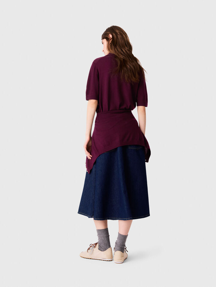 Polo collar jumper
