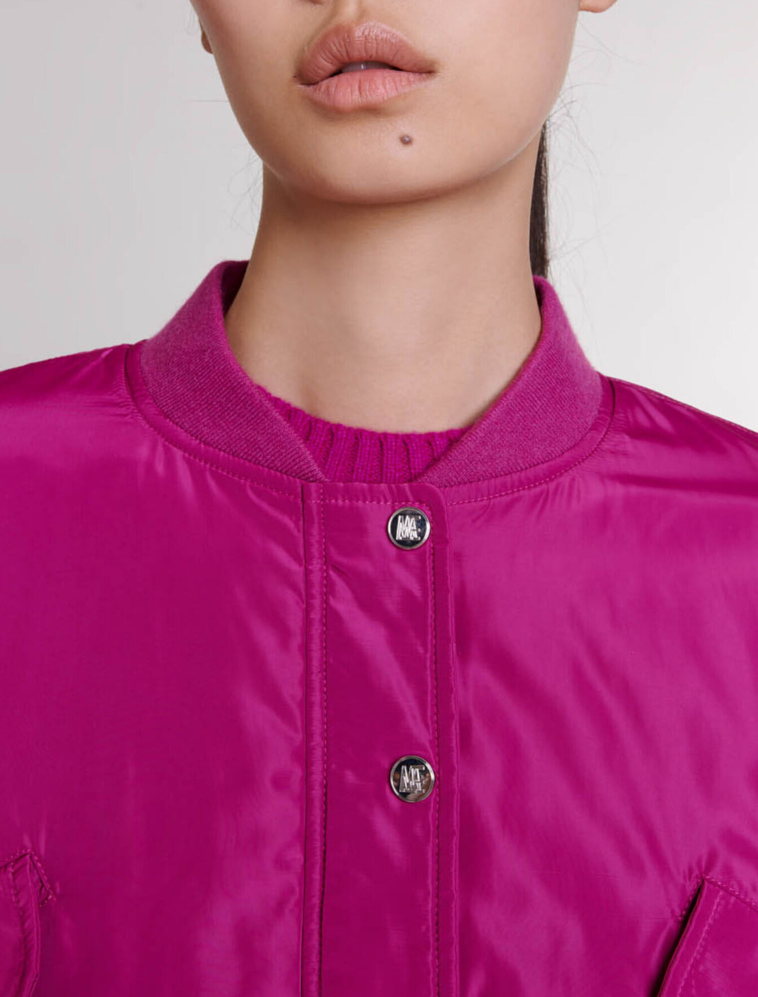 Short bomber jacket