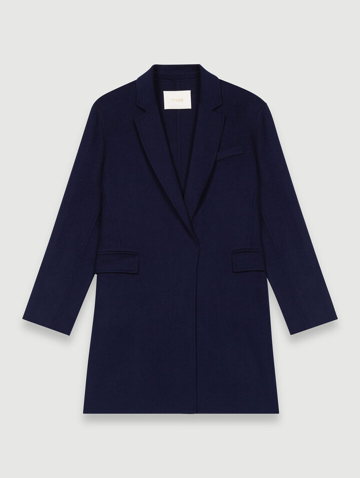 Blazer-style double face coat