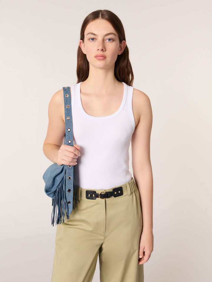 Rib knit tank top