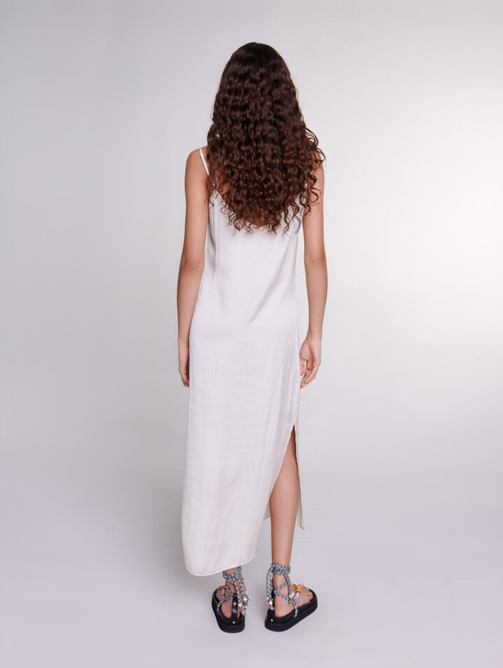Satin-look maxi dress