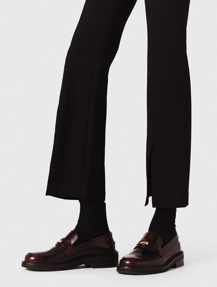 Leather loafers
