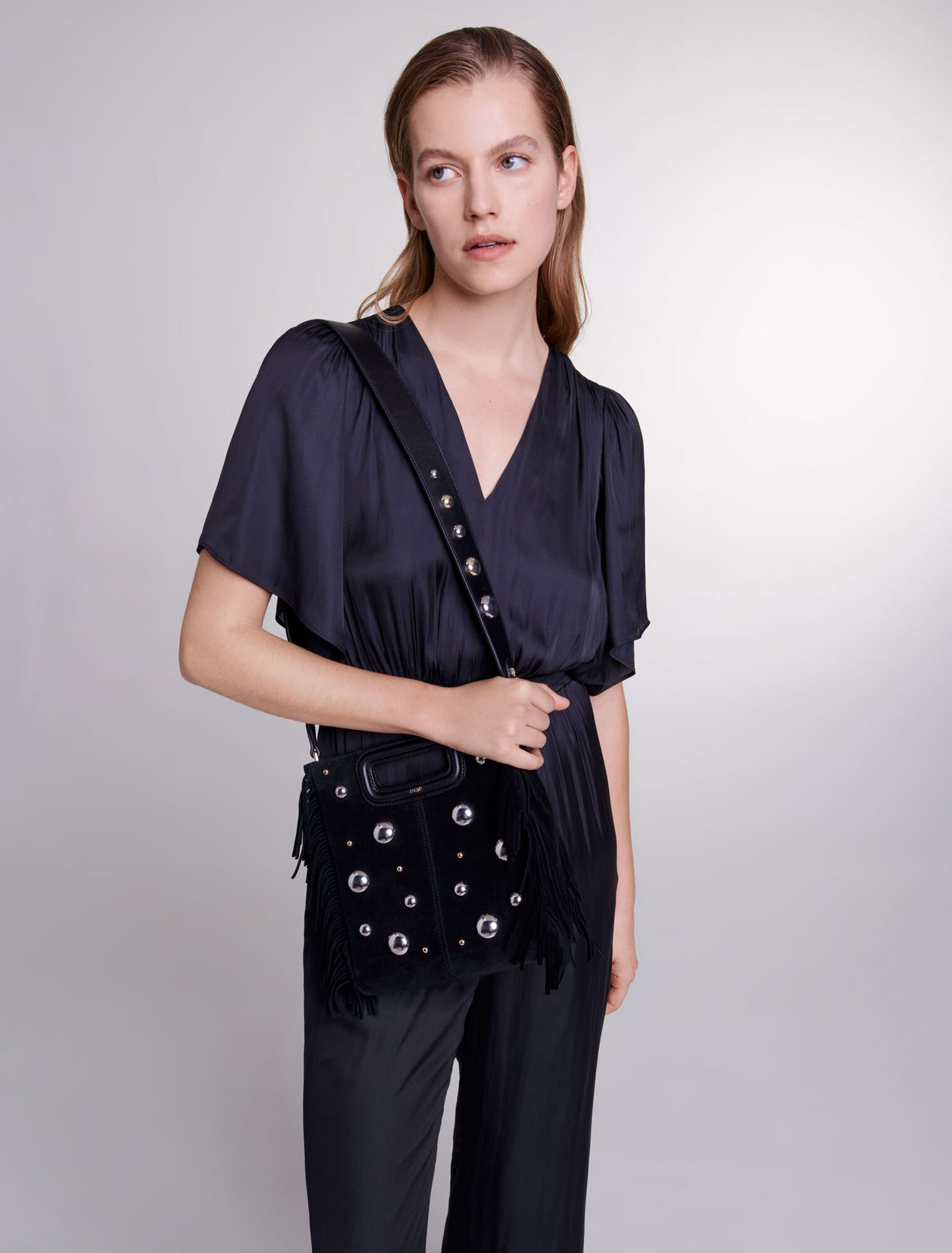 Satin trouser suit