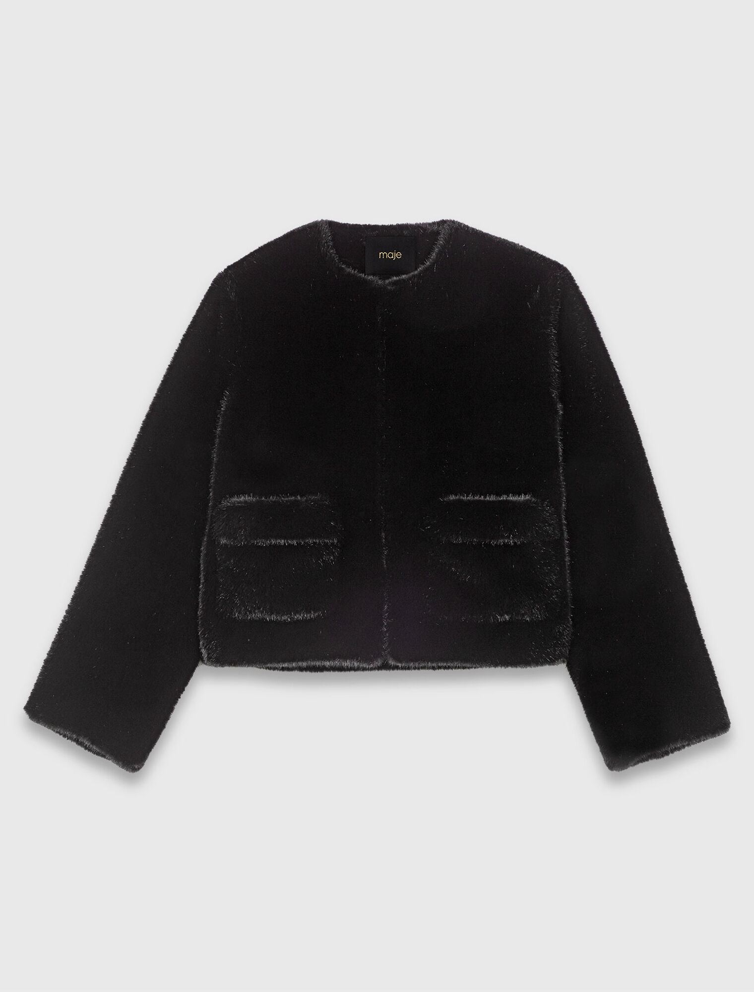Short faux fur coat