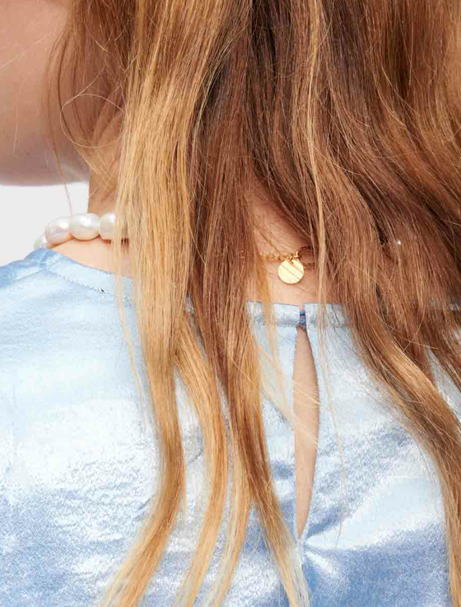 Close-fitting satin dress