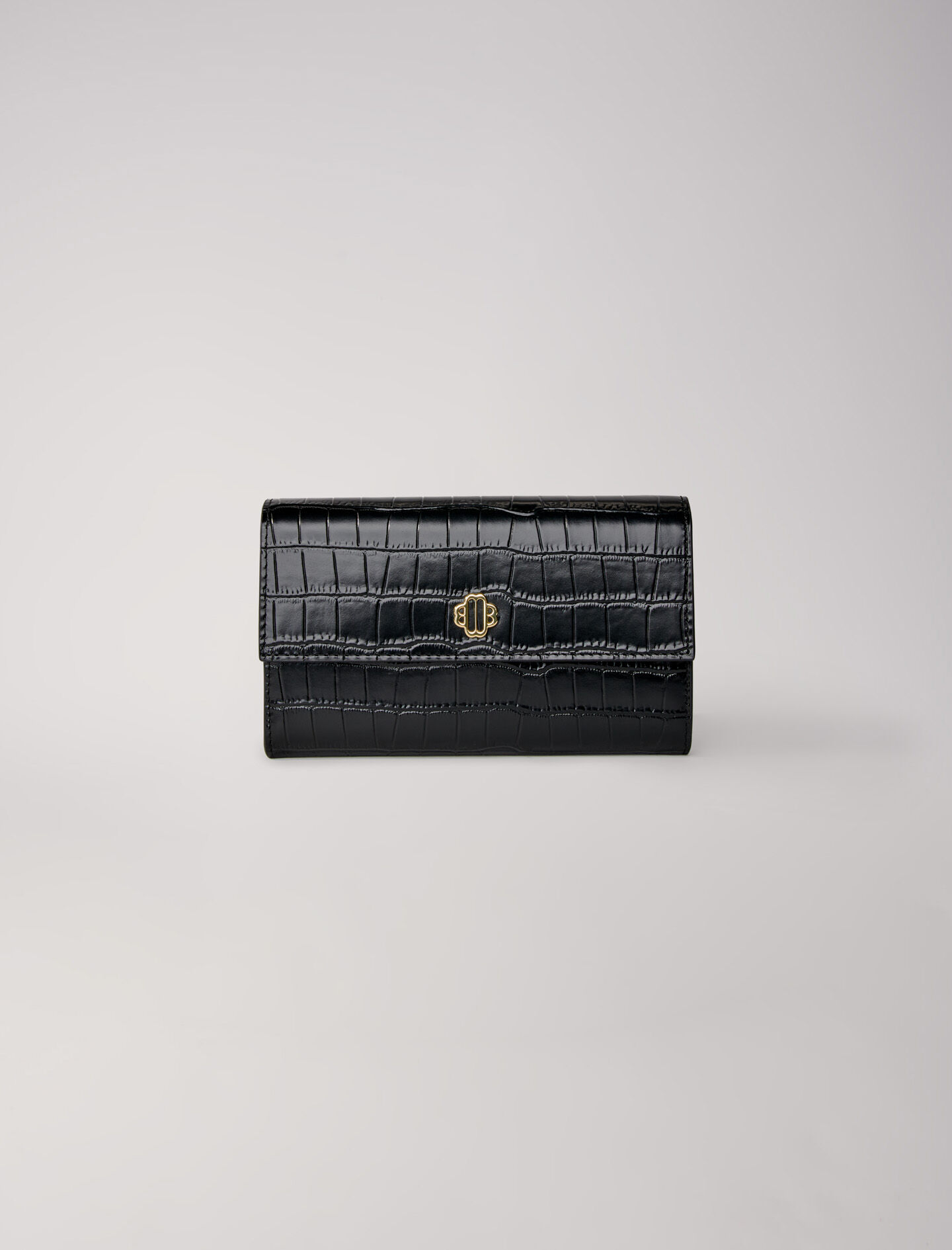 Croc effect leather bag outlet