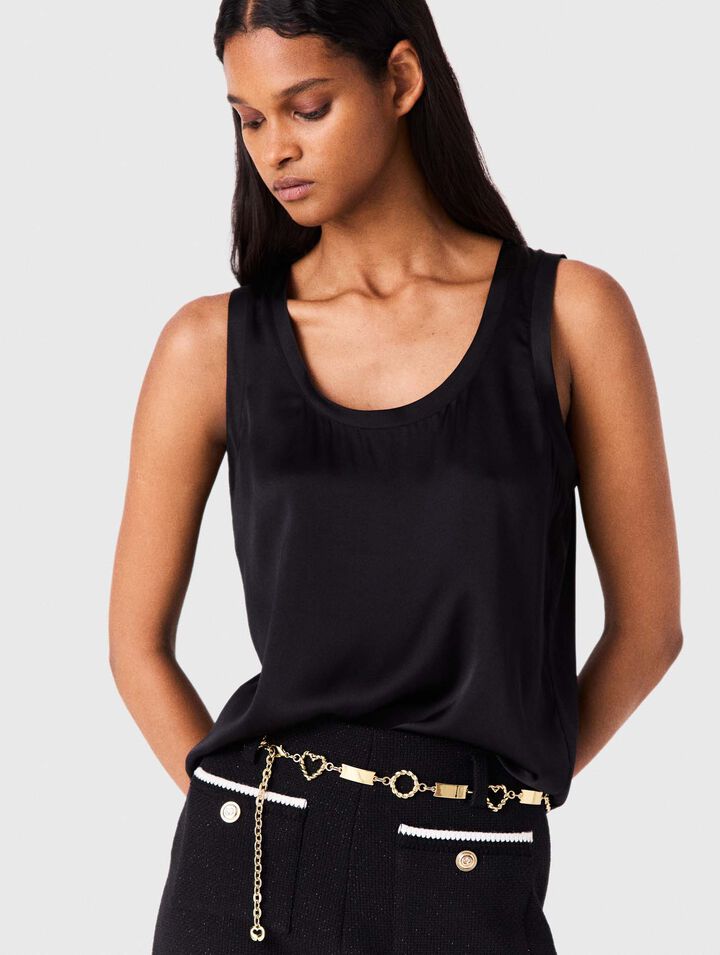 Silk tank top