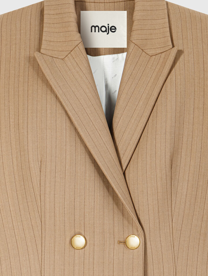 Double-breasted suit jacket