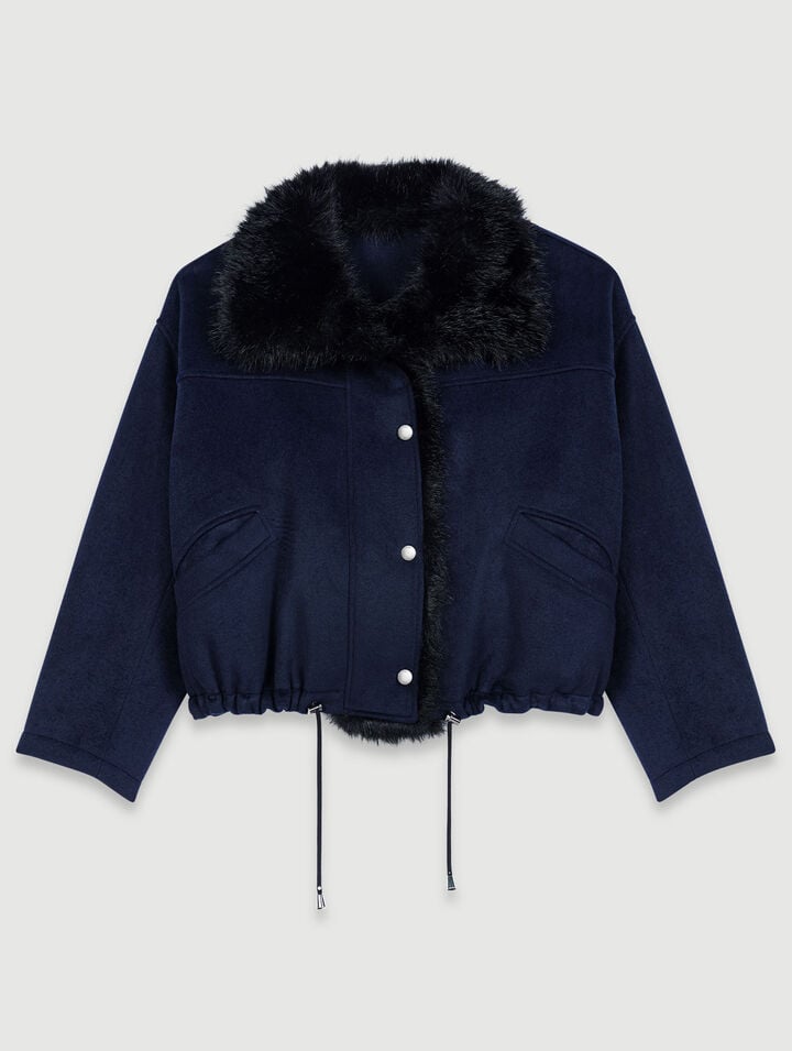 Short double-faced coat