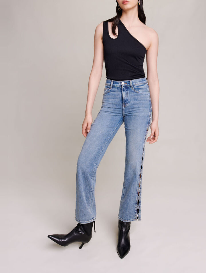 Straight-leg jeans