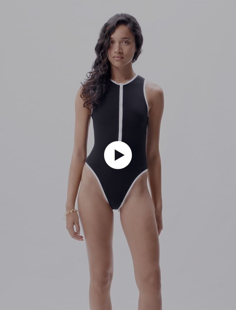 High leg swimsuit Tops Shirts Maje
