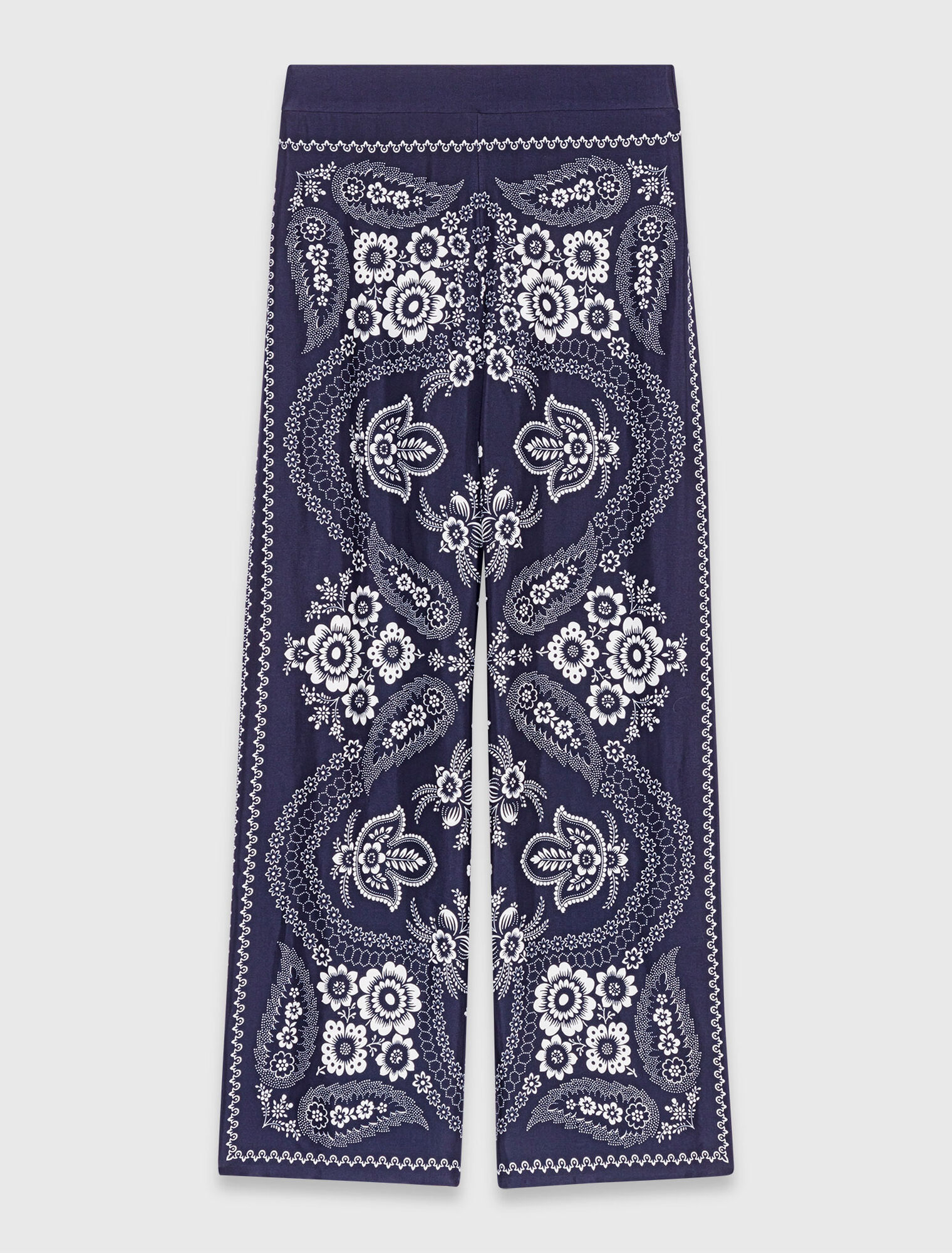 Flowing print trousers