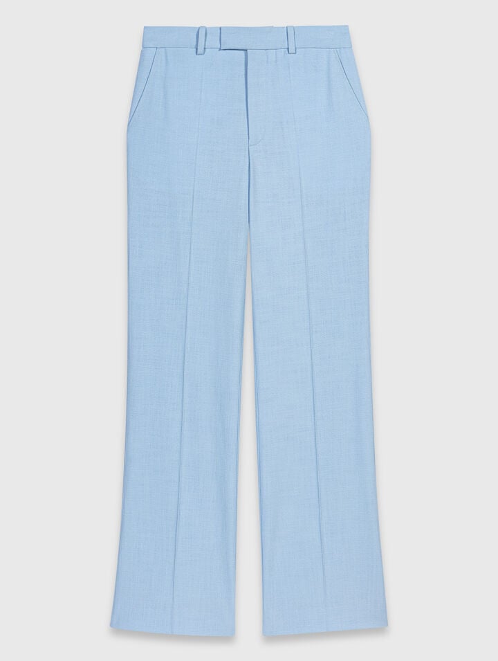 Suit trousers with pleats