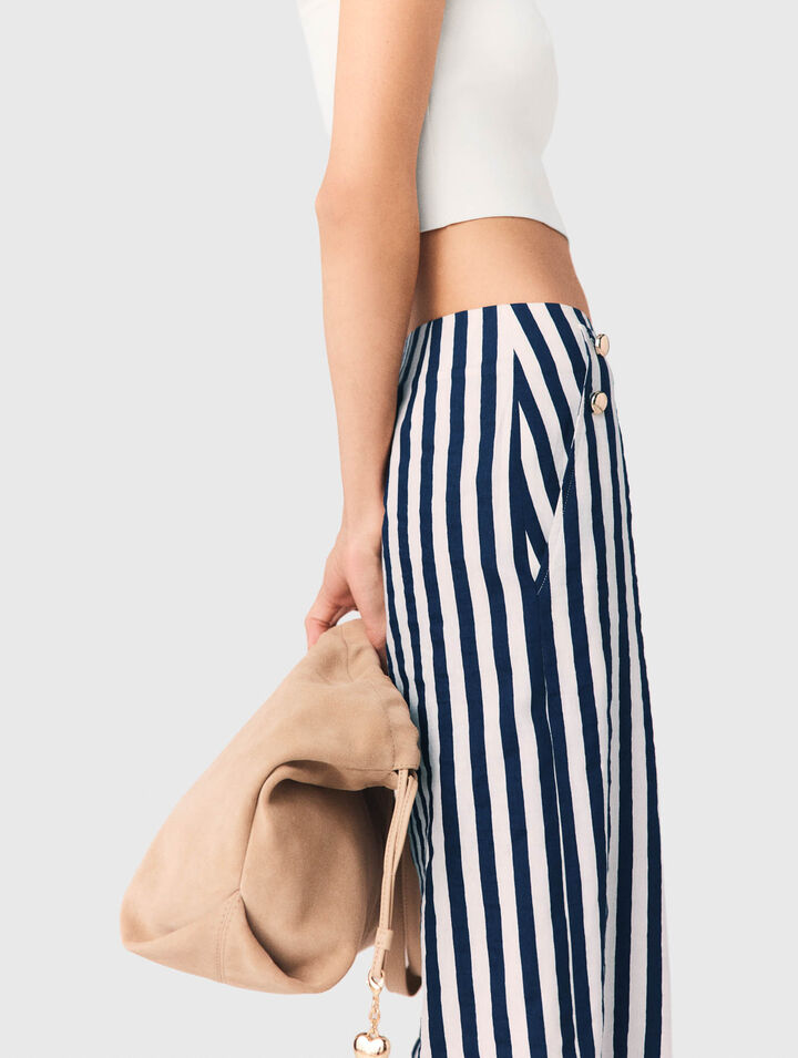 Linen blend sailor trousers