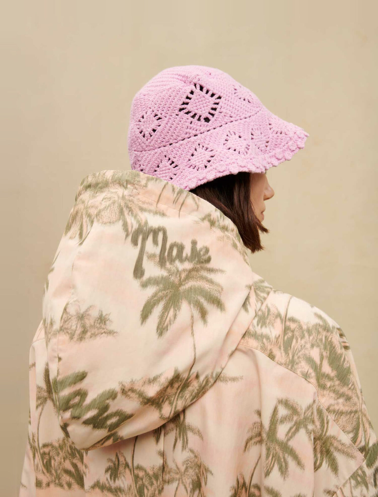 Palm-tree pattern jacket