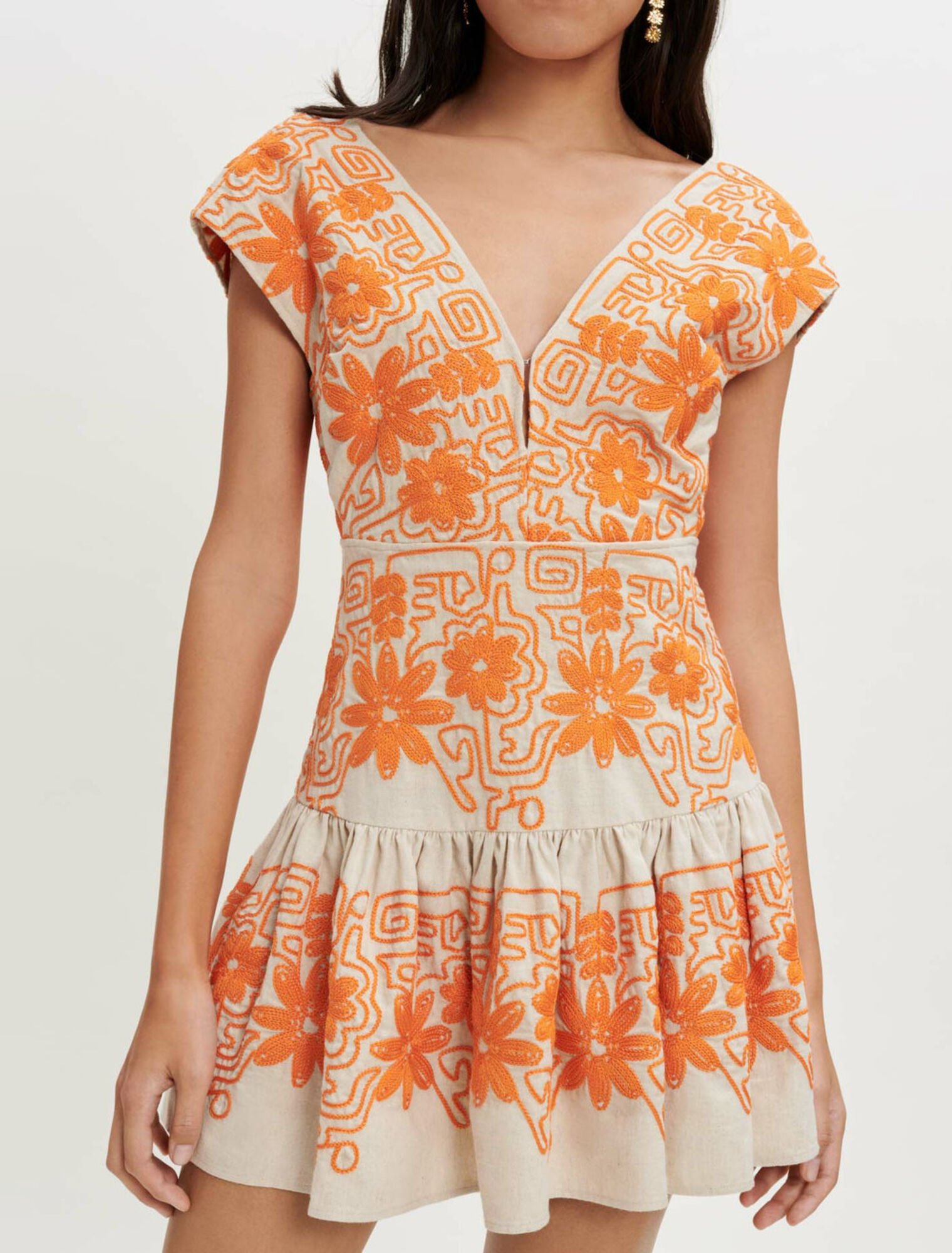 Fully embroidered dress