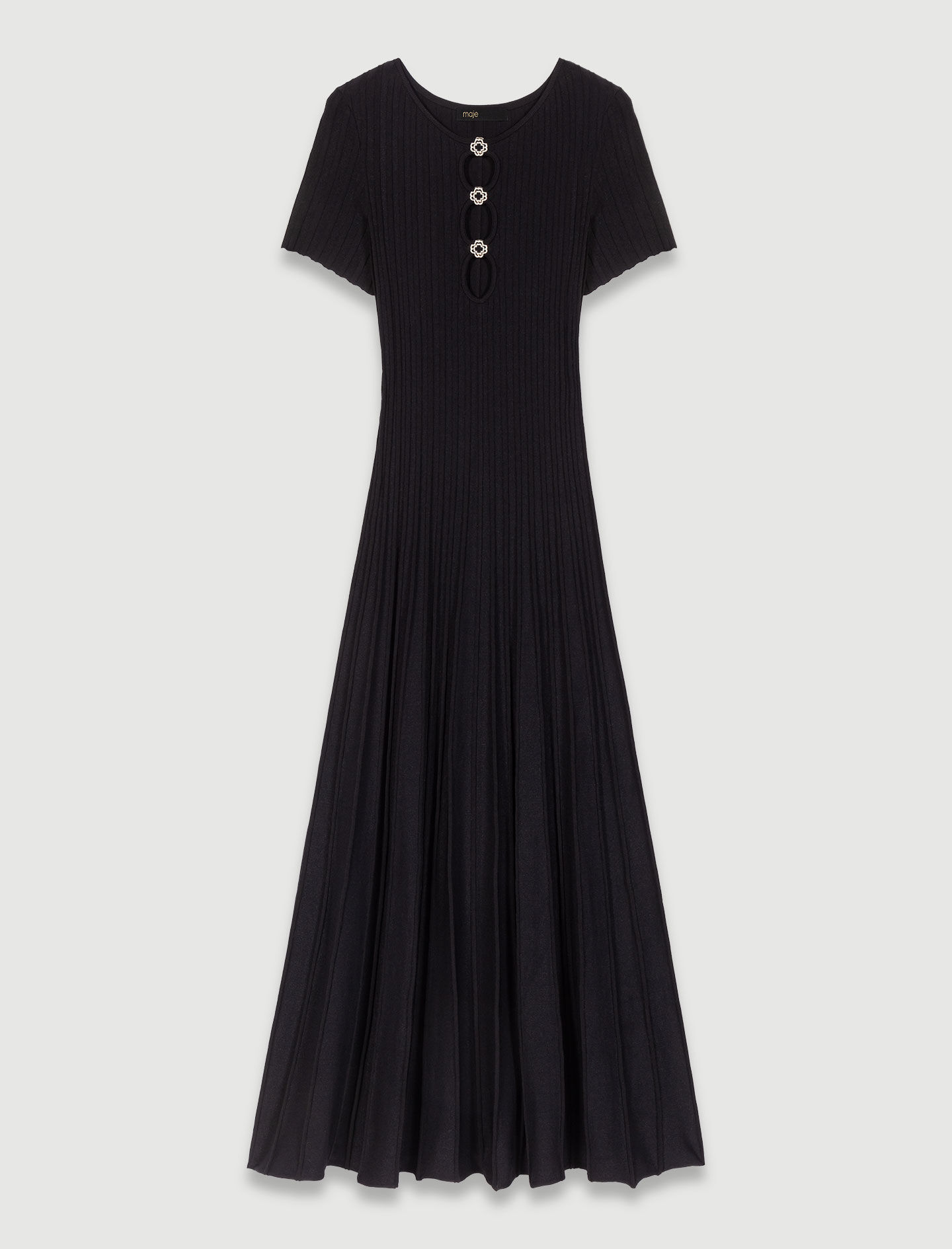 Rib knit maxi dress