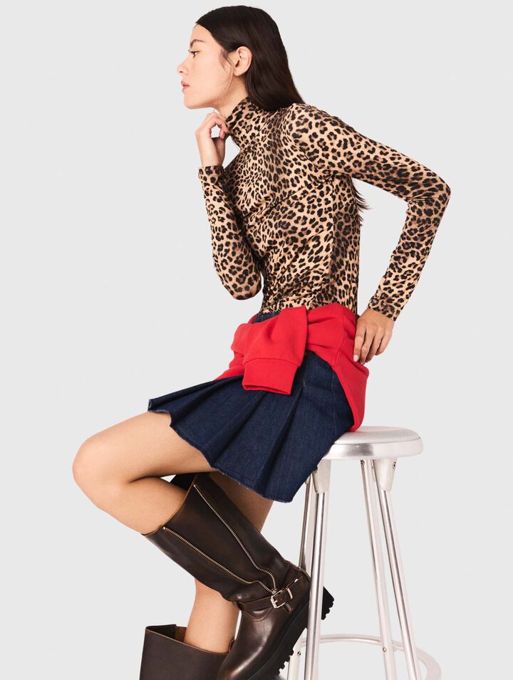 Leopard print T-shirt