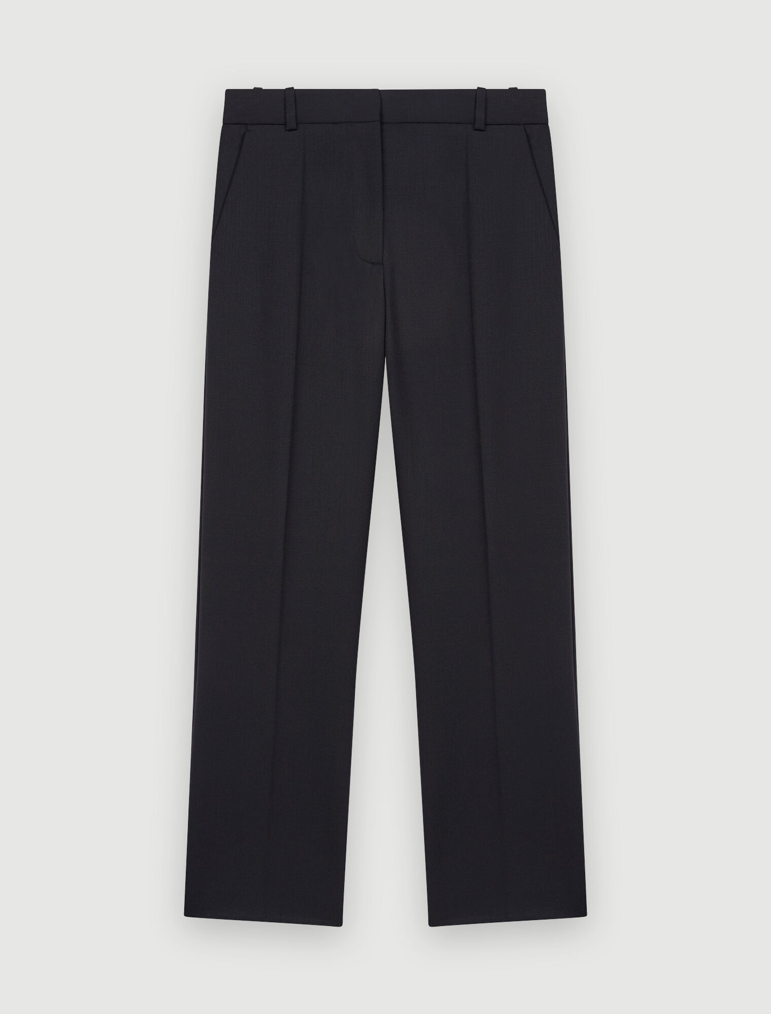 Straight-leg suit pants