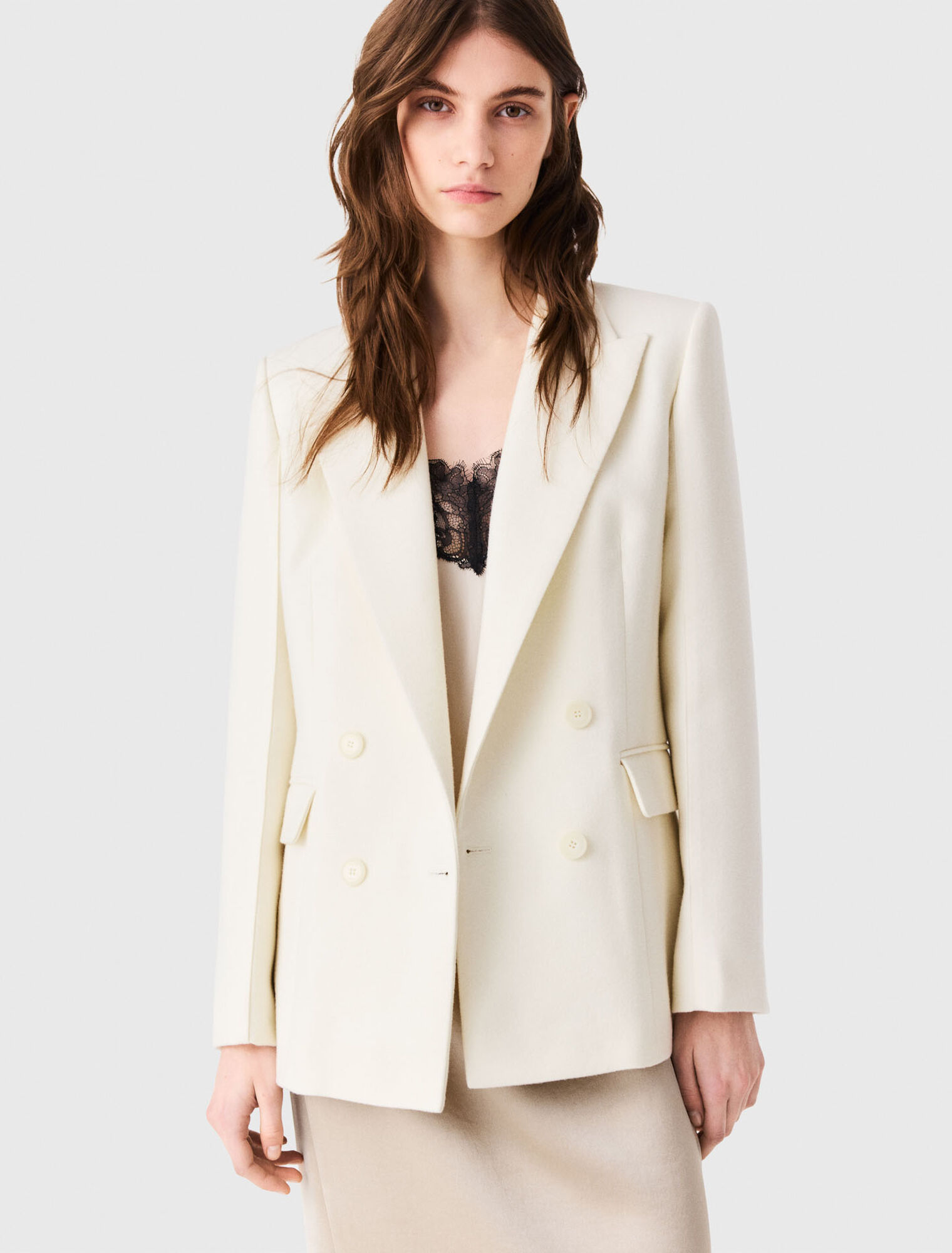 Double-breasted suit jacket