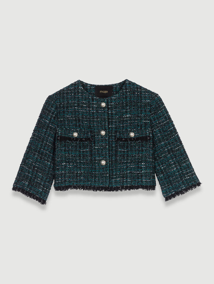 Short tweed jacket