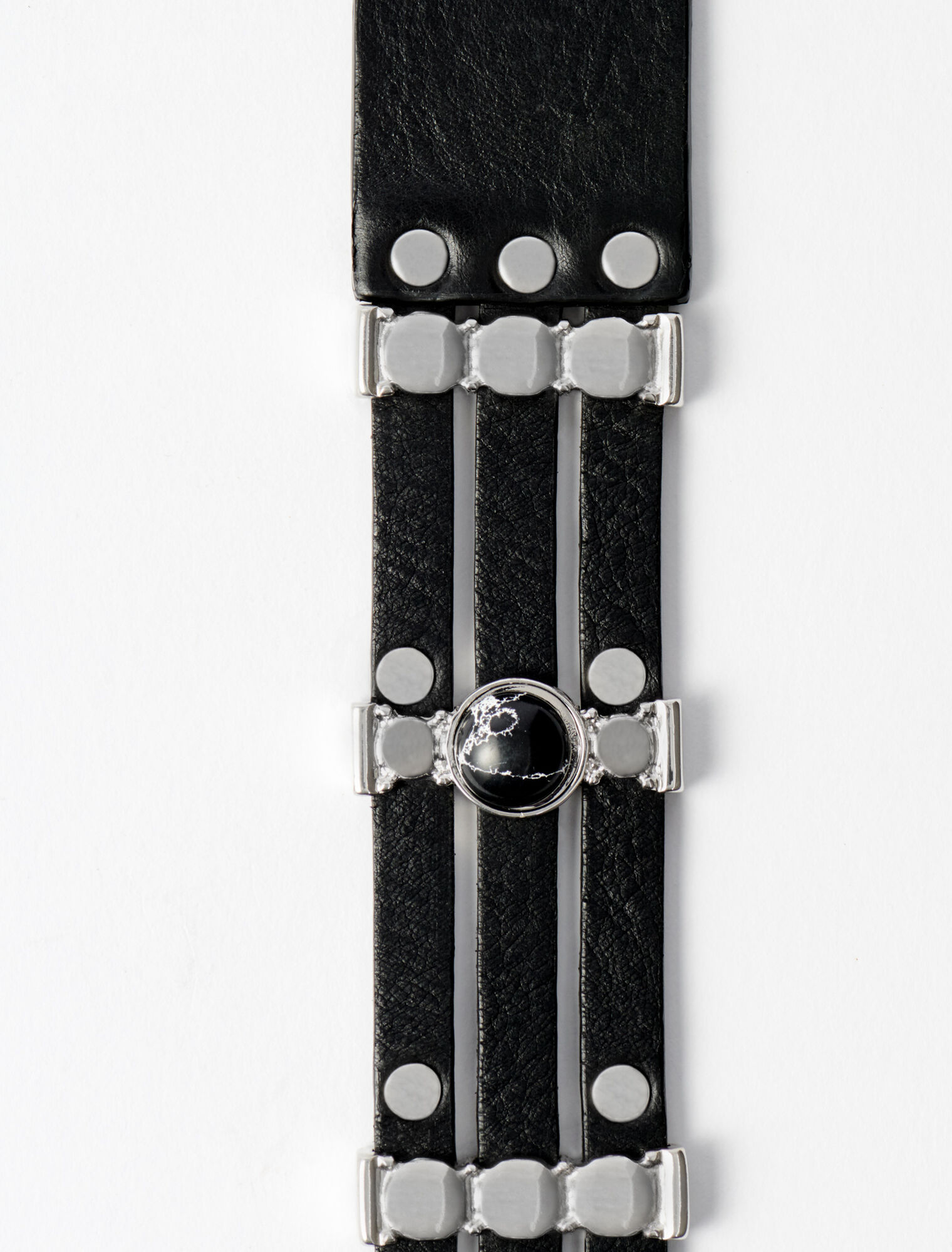 Smooth leather belt