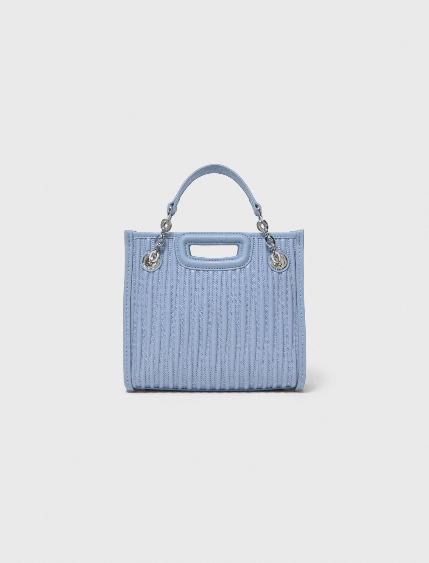 Mini quilted leather tote bag 6