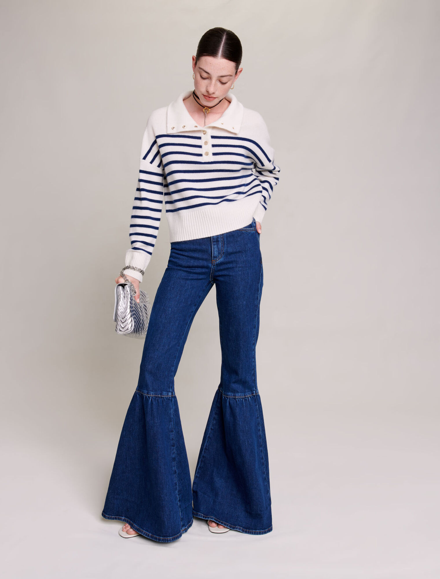 Striped cashmere sweater
