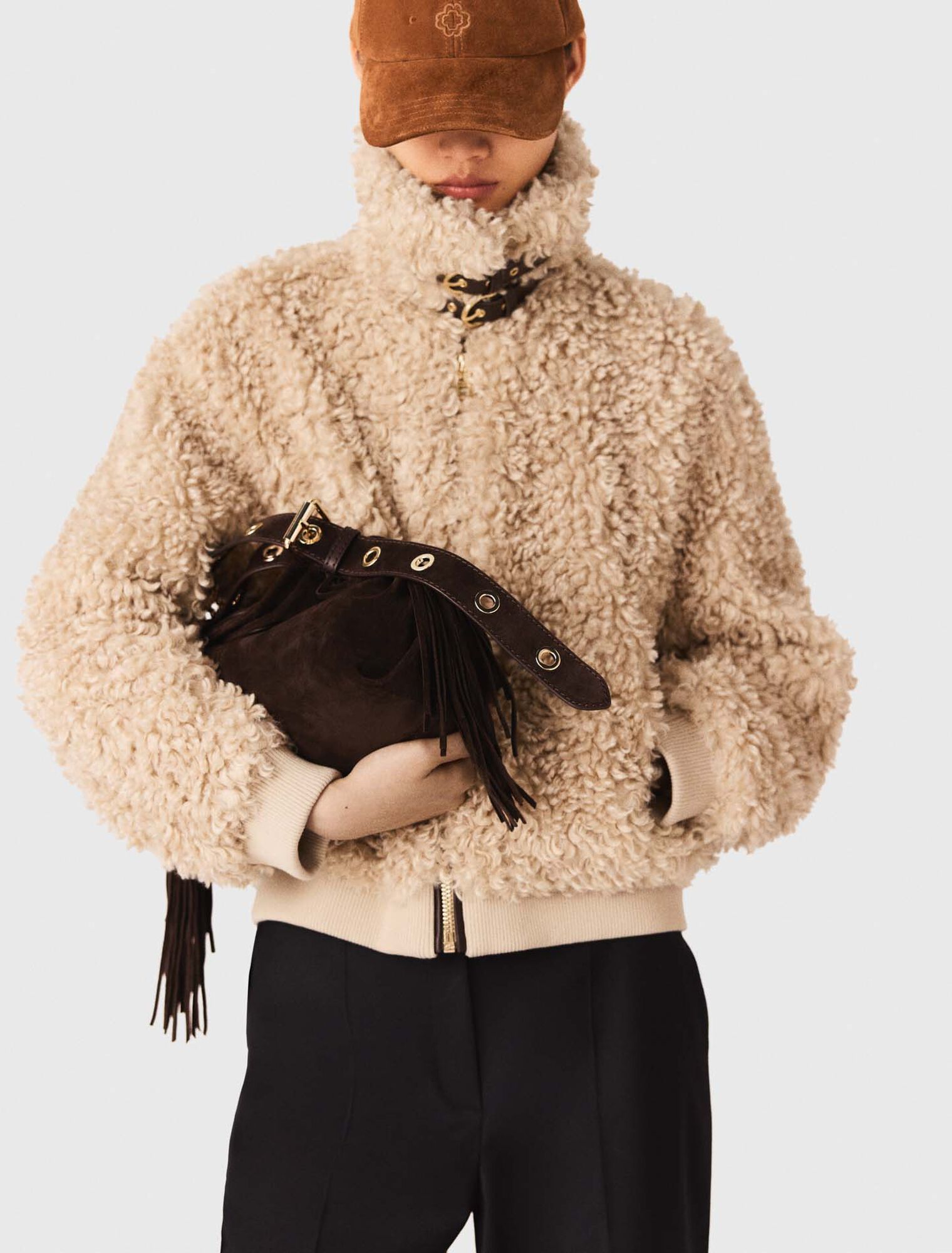 Cropped bouclé jacket