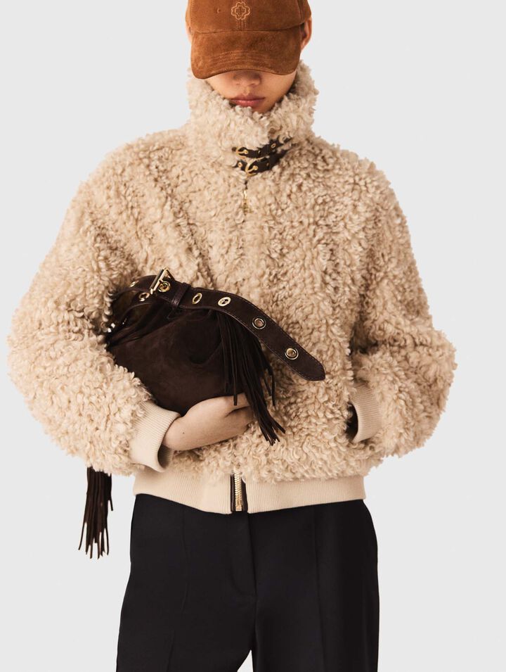 Cropped bouclé jacket