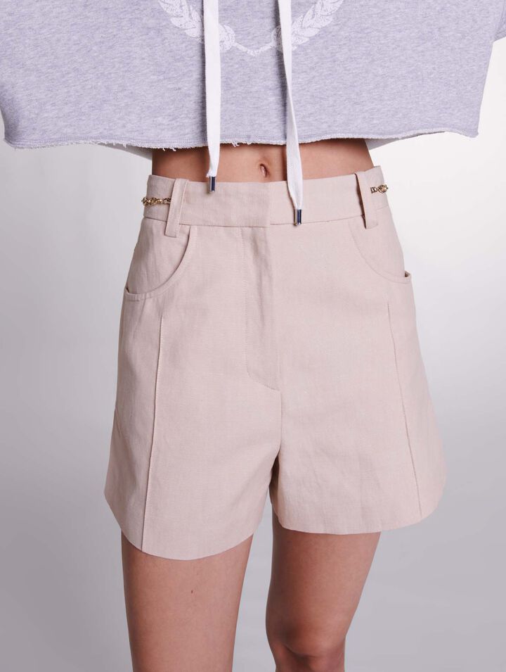 Linen shorts