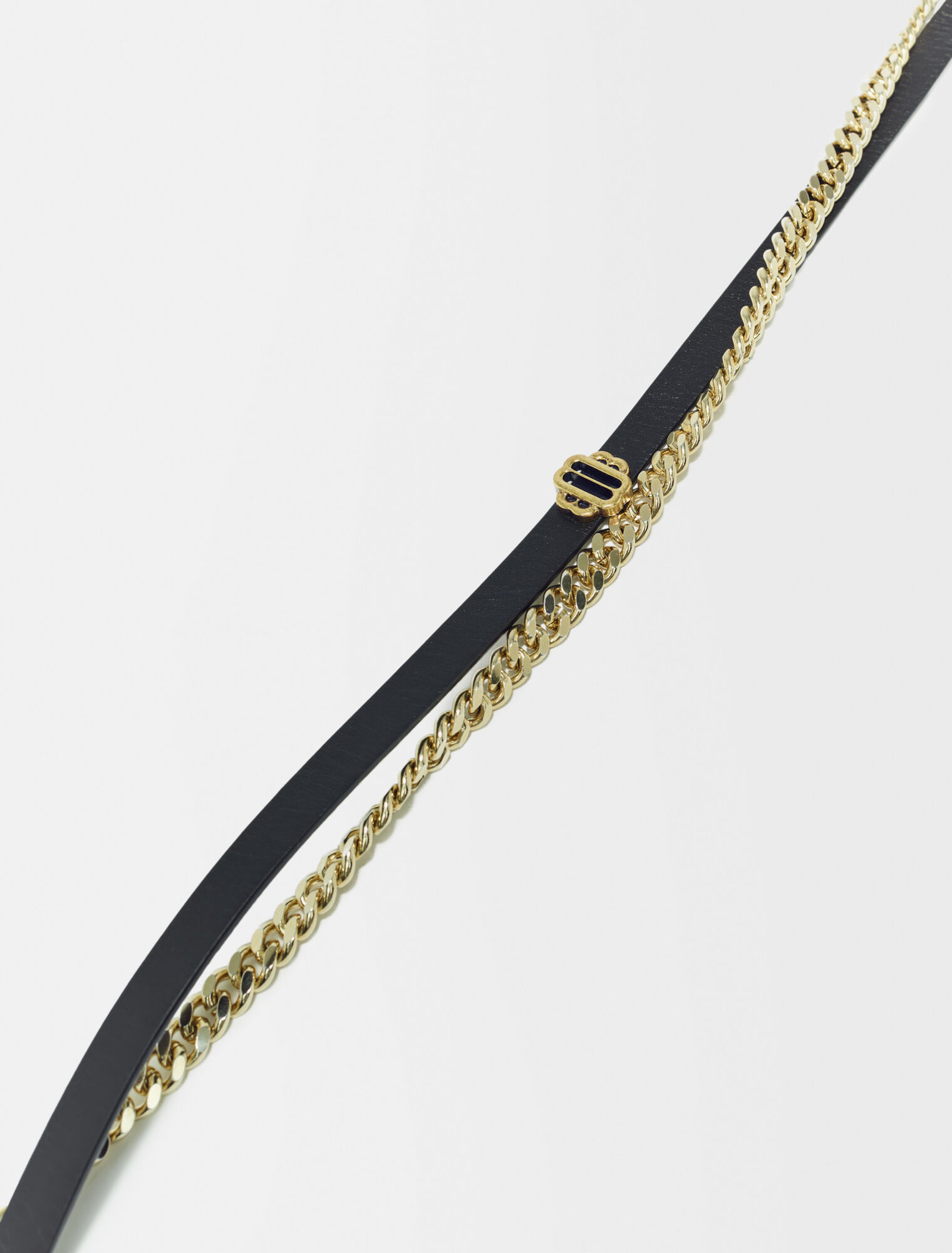 Leather belt and chains