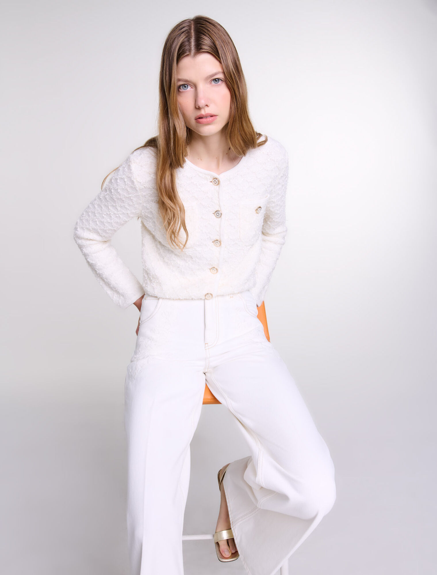 Knit cardigan