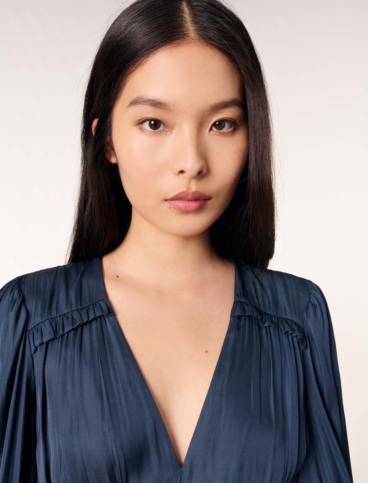 Women's Blue dresses - The Latest Styles | Maje Women's Blue dresses - The Latest Styles | Maje