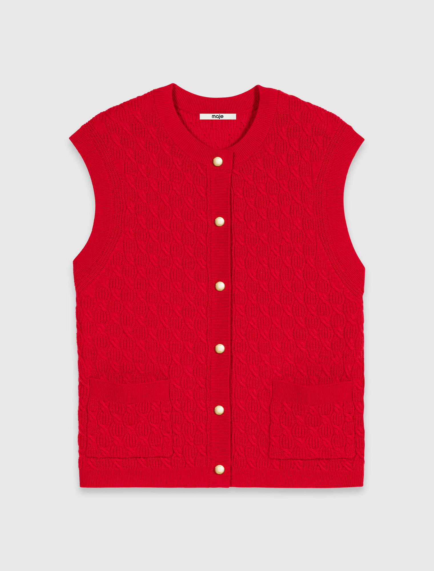 Sleeveless knit top