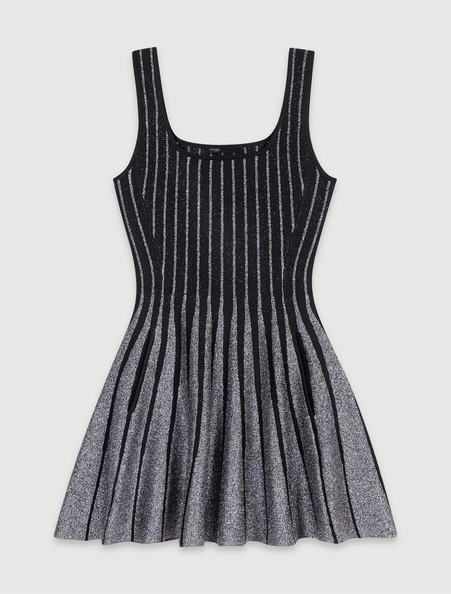 Short jacquard knit dress
