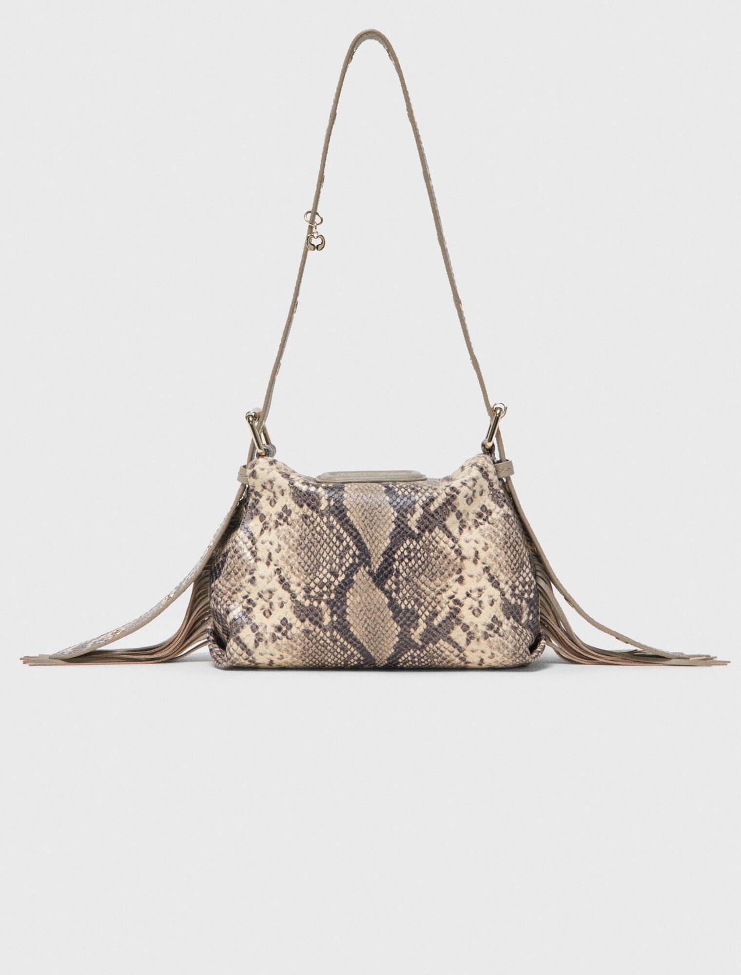 Python-embossed Miss M mini bag