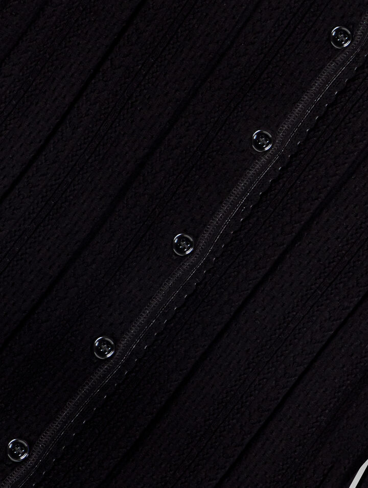 Pointelle knit twinset