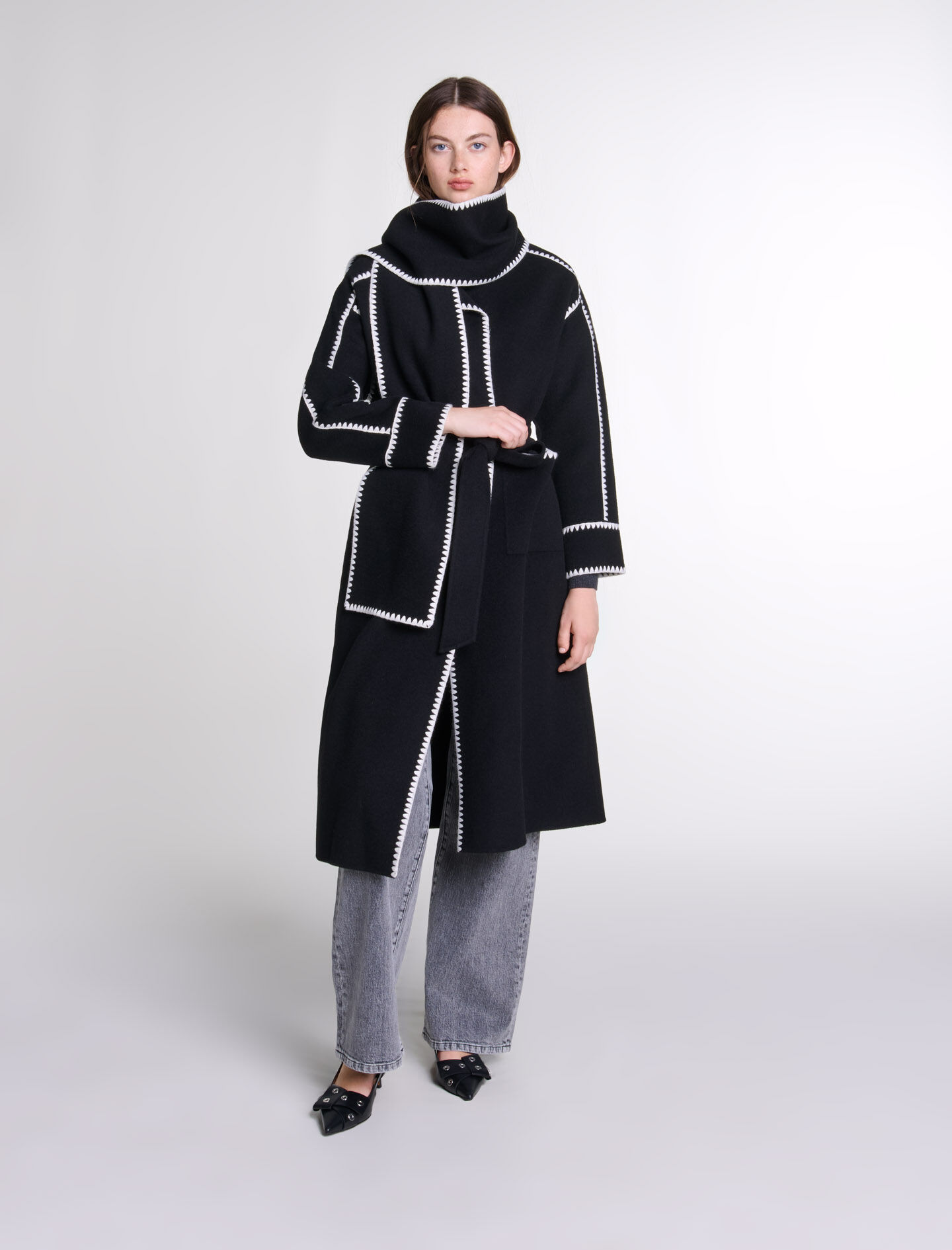 Maje white coat deals